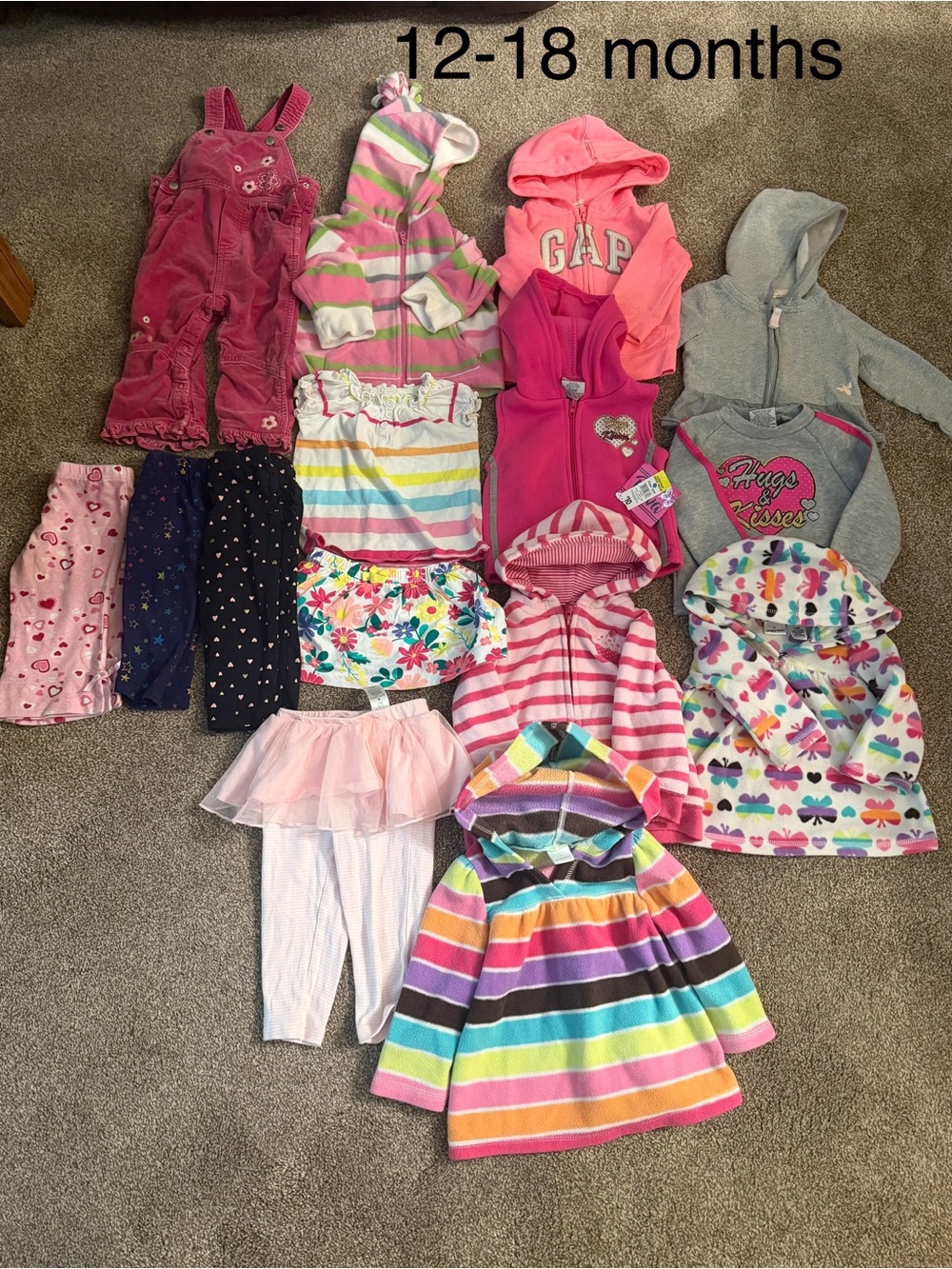 GAP Baby Pink Hooded Sweatshirt - Pink Hoodie for Toddlers